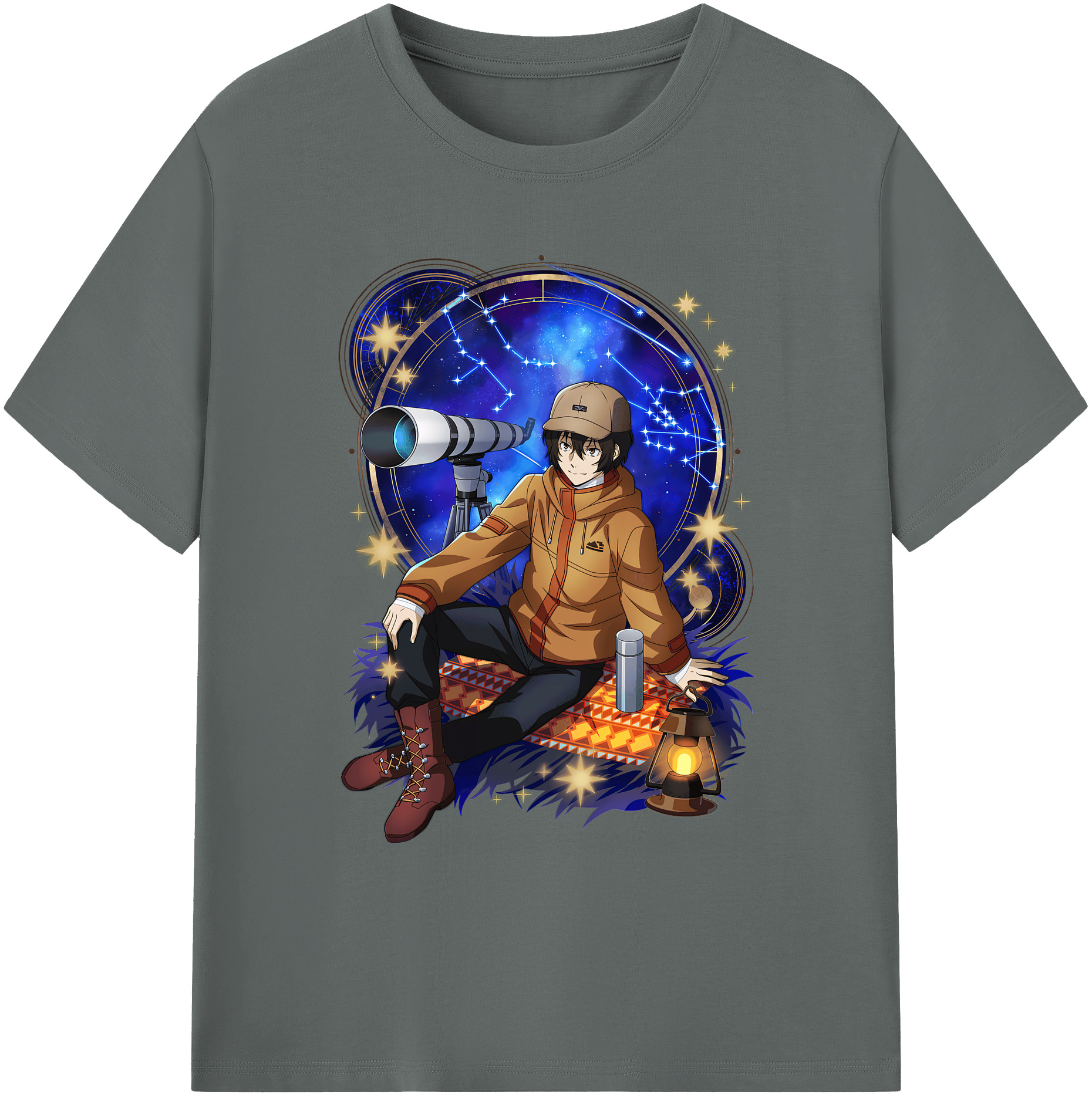 （画像用） 文豪ストレイドッグス Bungo Stray Dogs 綿100％ メンズ半袖Tシャツ｜肌触りやわらか＆通気性